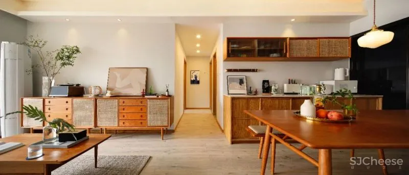 99㎡舒适两人居，舍弃一间房，Get衣帽间 独立工作区！