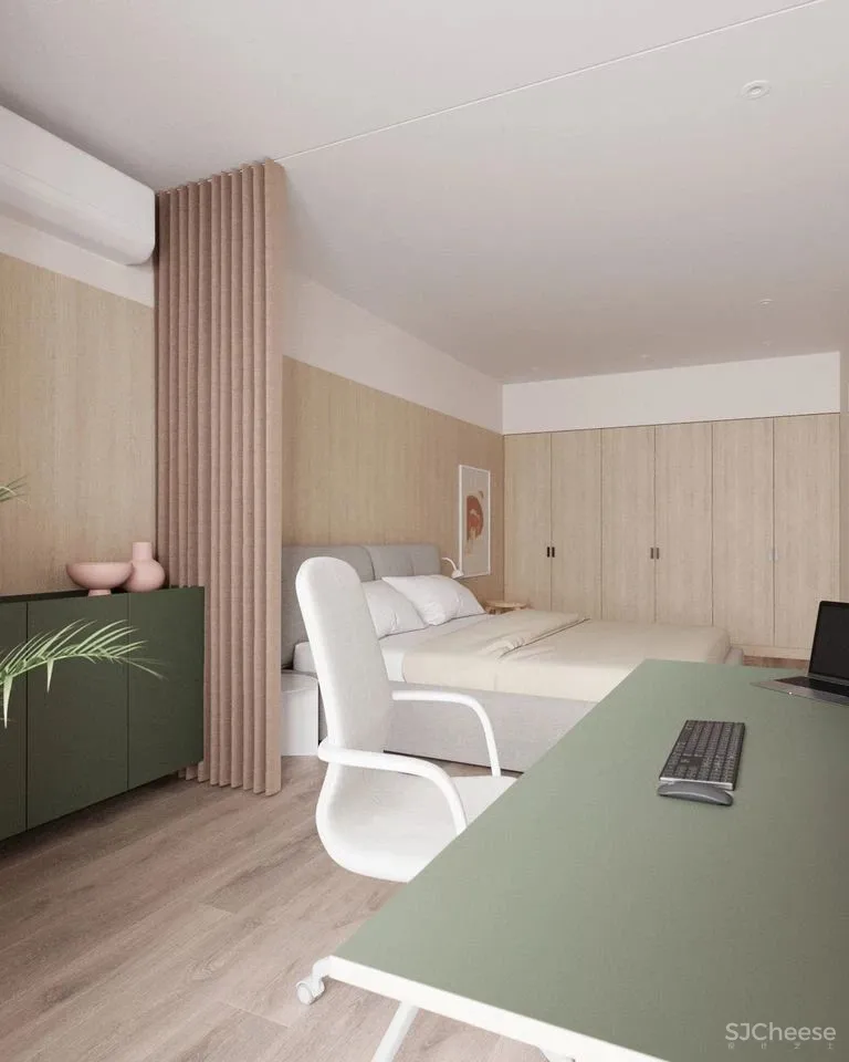 68㎡一居室这样布局,合理利用每个角落空间