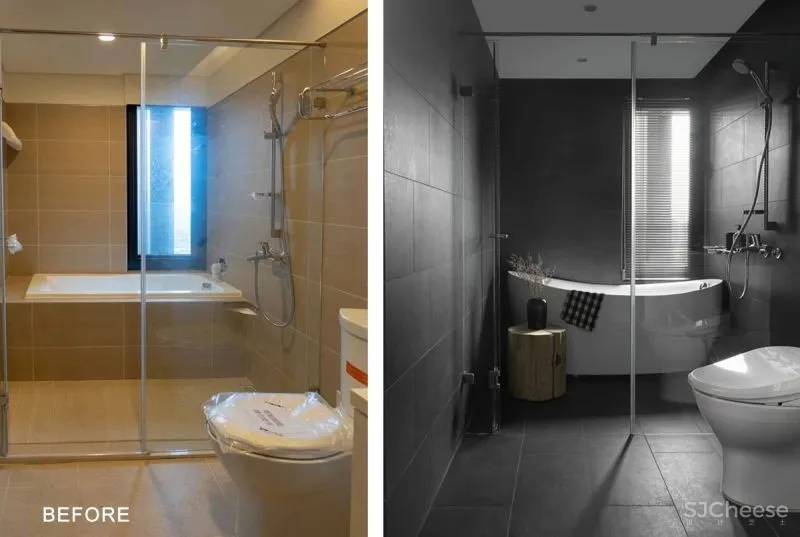 99㎡一家四口的家,灰感轻奢,优雅极致