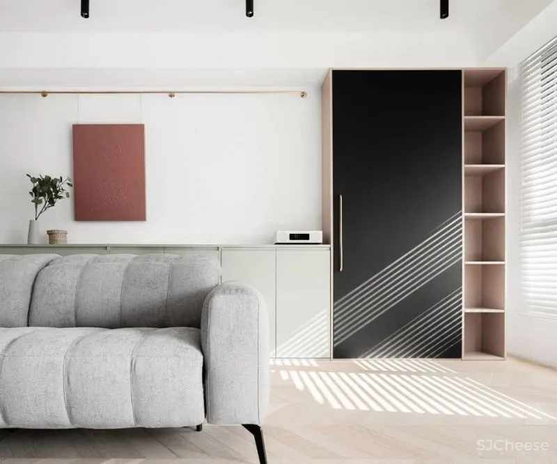 新作 以书架装置为中心的家庭公共空间 涡轮之家,上海 栖斯设计