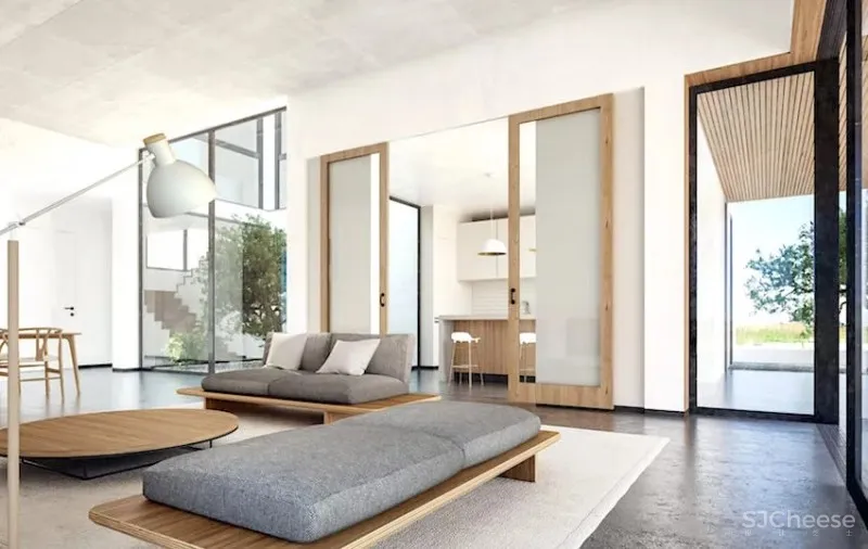 独享辽阔山景!现代简约庭院宅