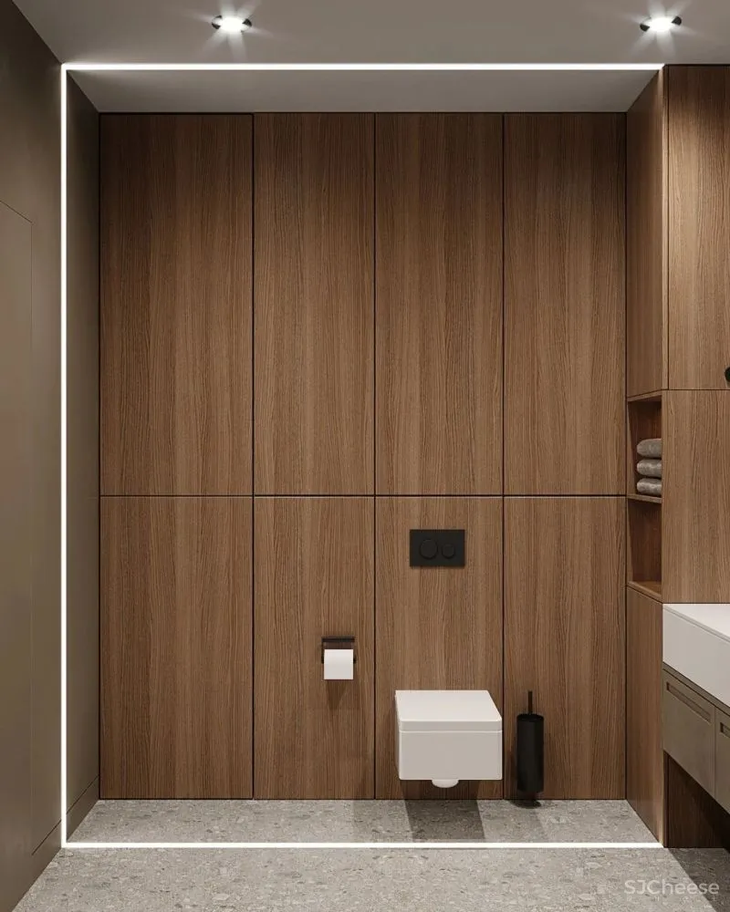 现代简约:一厅三室,灰色 木色,高级!