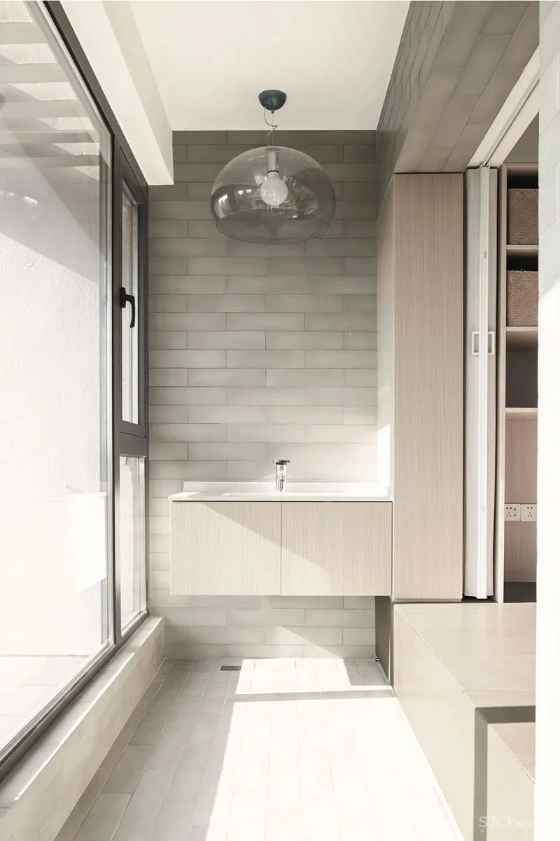 新作 以书架装置为中心的家庭公共空间 涡轮之家,上海 栖斯设计