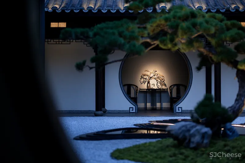 吴文粒：700㎡闲雅院落，经典中式，再现梨园风华！