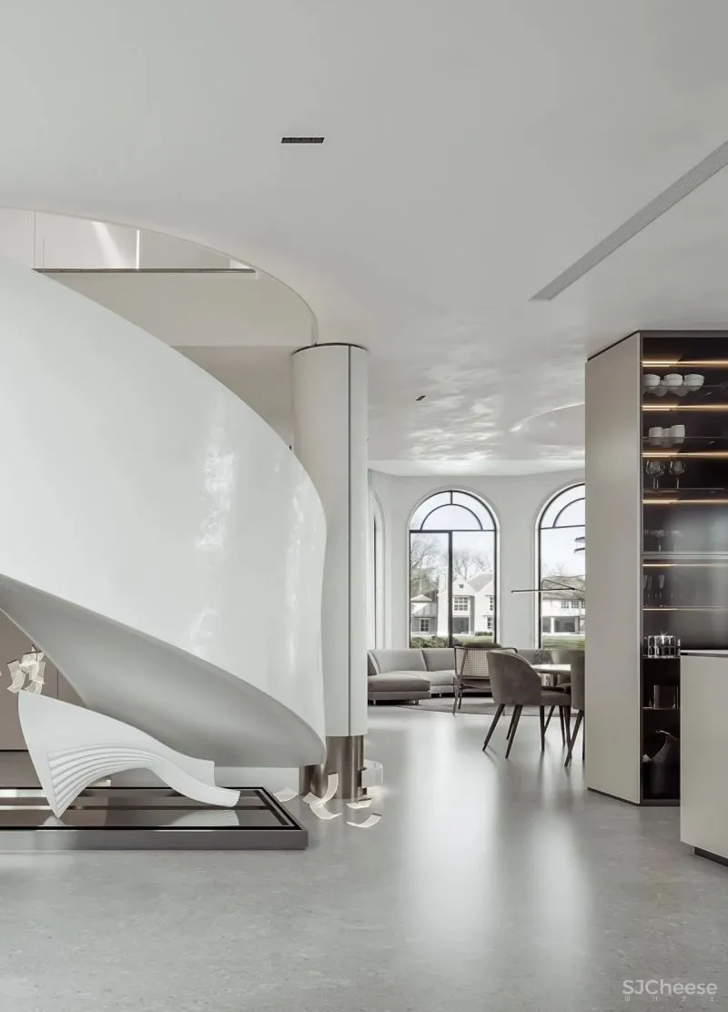 冯培莉新作|杭州私宅别墅设计:空间律动 时尚优雅