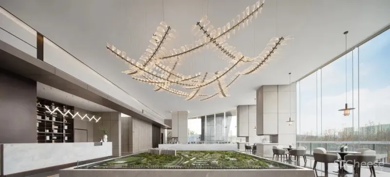 朗生案例|「奥园 •锦官芳华」简洁纯粹中的几何美感