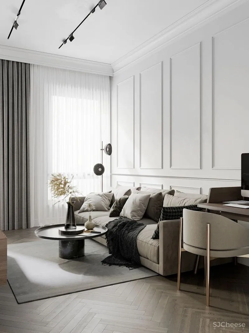 120㎡原木 白色,气质非凡!