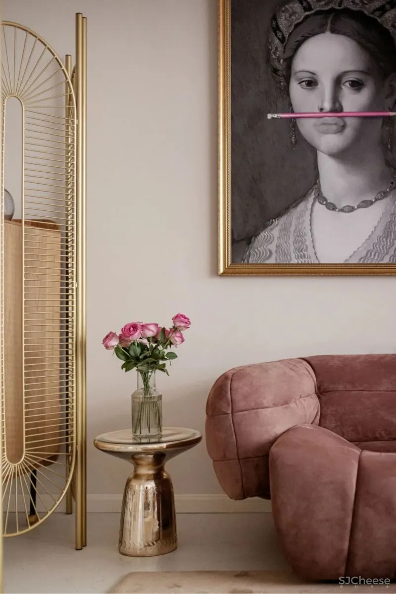 “书迷”教师夫妻的复古家,客厅卧室打通,餐厅放阳台,90㎡显大3倍!美呆!