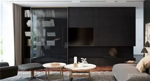 电视墙已经OUT了，现在都这么放电视！