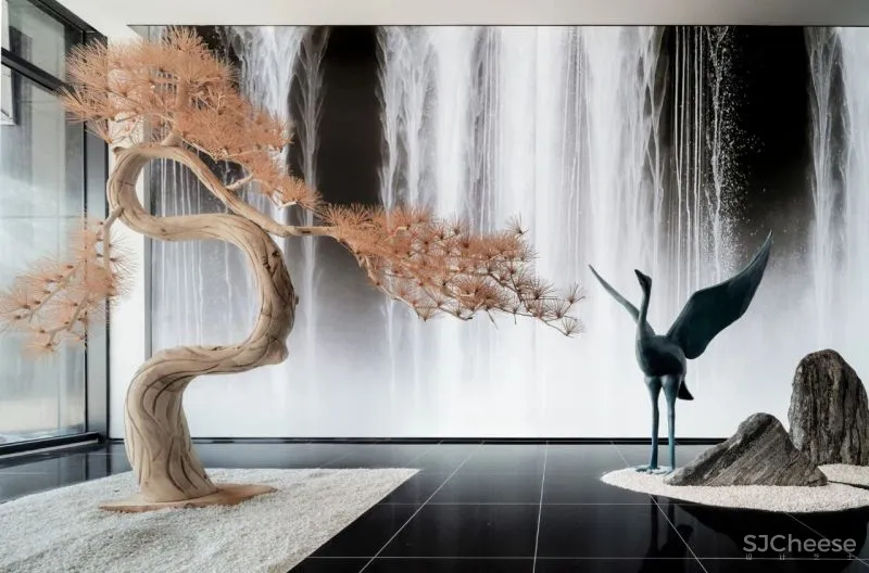 鹤与鹿的故事，贯穿自然的力量 聚舍联合设计 「星作」