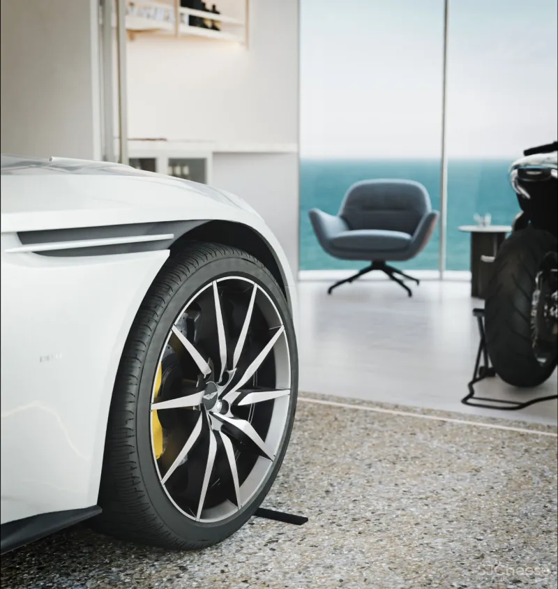 豪宅设计新高度,开车直接入户,简约如此更高级