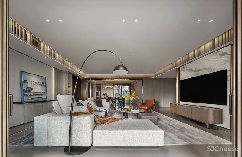 鸿艺源设计:260m²精奢大平层,清享静谧闲适生活!