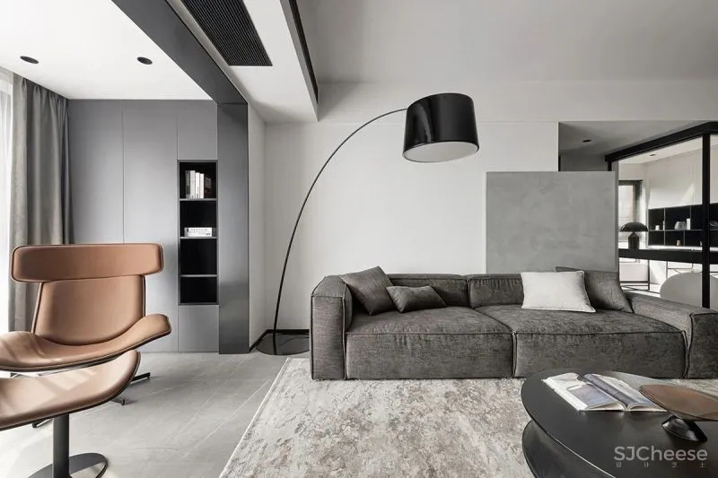 水泥漆 石纹墙板，自然肌理碰撞出不同的视觉感受 予以设计