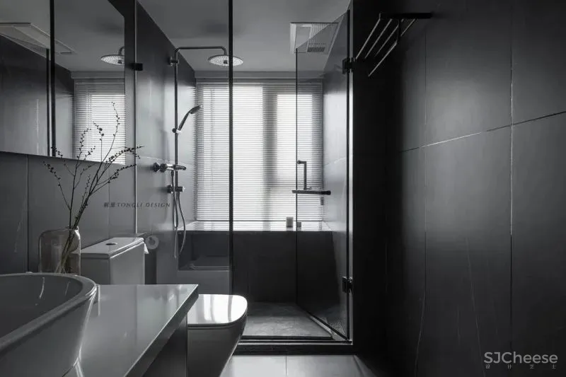 简约黑白灰,LDK一体化设计,含小花园的轻工业之家 桐里空间设计