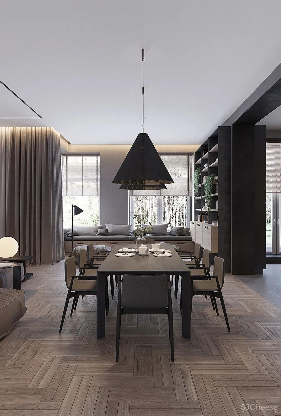 440㎡复式大宅,不可思议的细节!