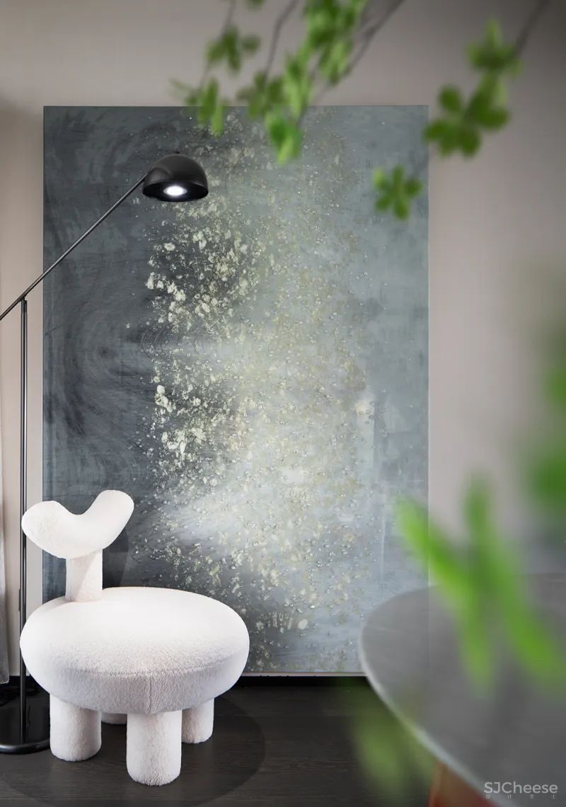 九度设计 165㎡简约大平层,撞色经典蓝,时髦又高级!