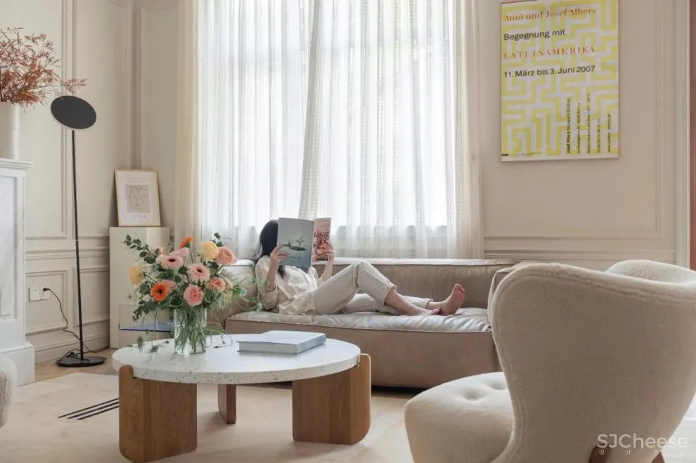 奶油白 焦糖棕，诠释优雅浪漫的法式风情｜双宝设计