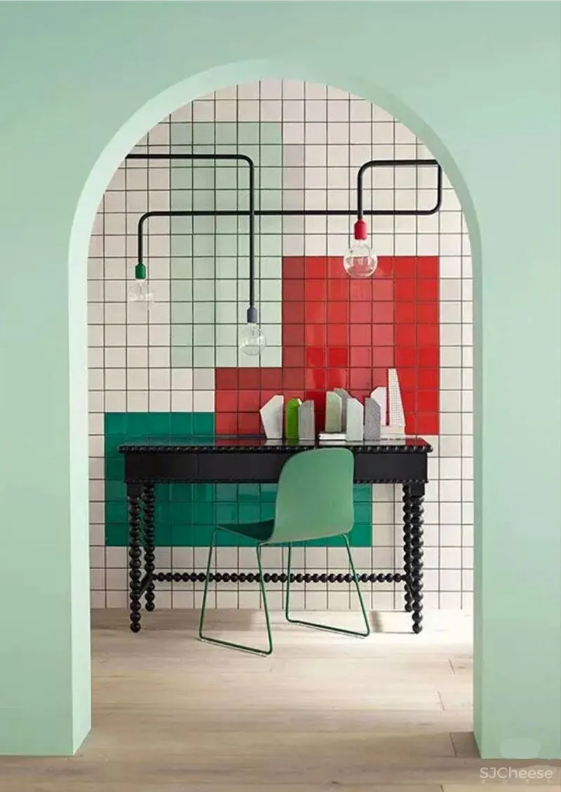 有颜有趣的瓷砖铺贴创意!