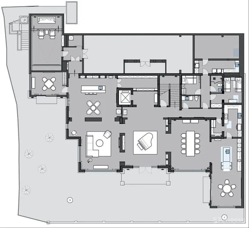 尚层设计 北京 1200㎡ 独栋隐逸大宅，自然安详的家