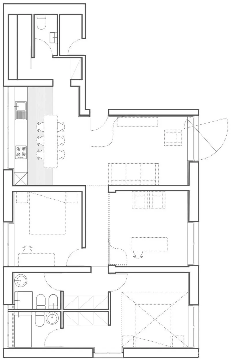 复古与现代的结合,2卧3卫的90㎡也太好看了!