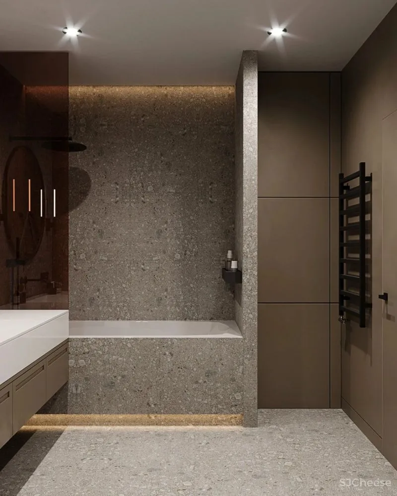 现代简约:一厅三室,灰色 木色,高级!