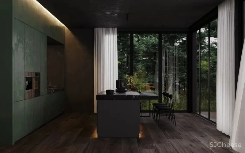 250㎡高级黑别墅,定义奢华