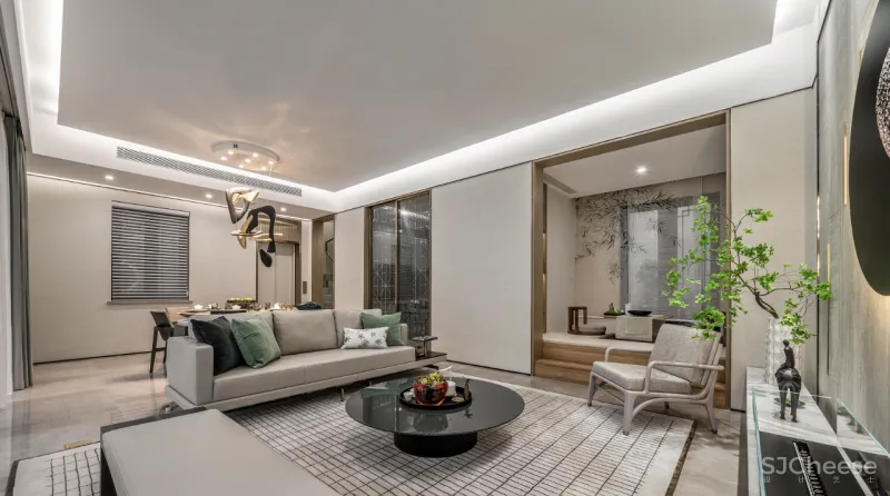 328㎡简璞美居，骨子里的淡雅中式风！