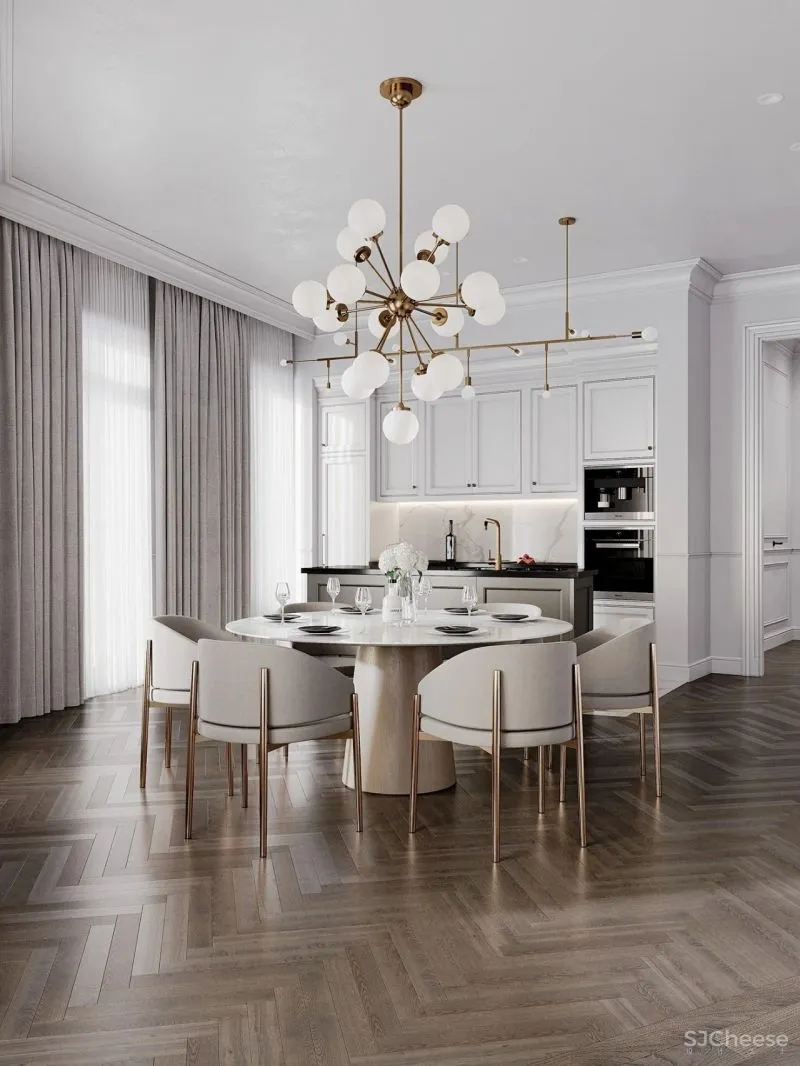 120㎡原木 白色,气质非凡!