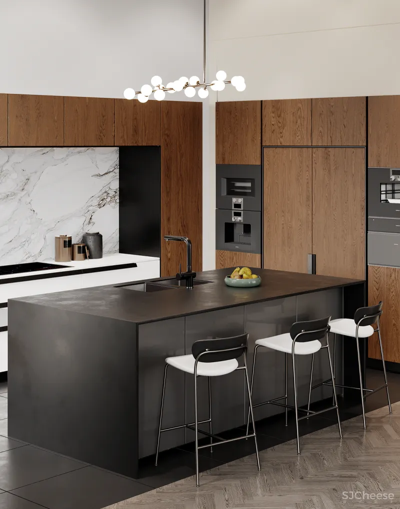 305㎡顶层公寓,用原木打造轻奢质感!