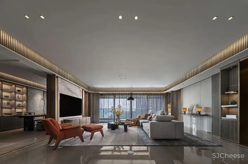 鸿艺源设计:260m²精奢大平层,清享静谧闲适生活!