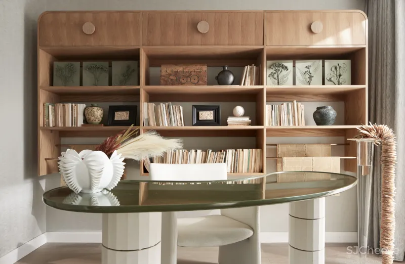 东方韵味混搭法式浪漫,羽果设计用艺术美学演绎 388㎡ 墅居