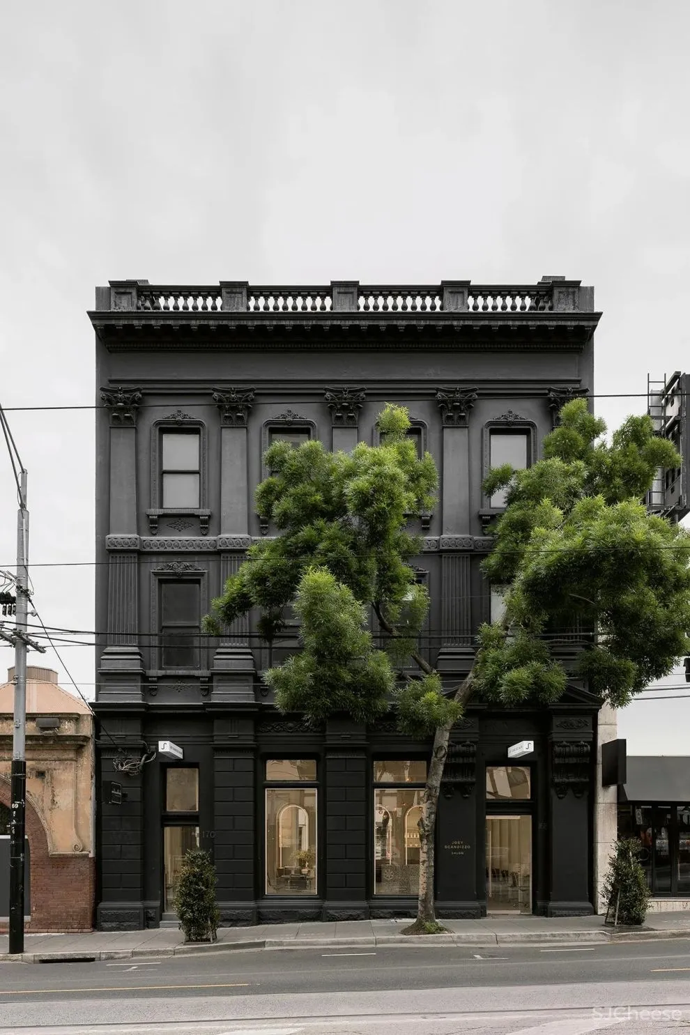 古典优雅和当代极简主义的美发沙龙,墨尔本