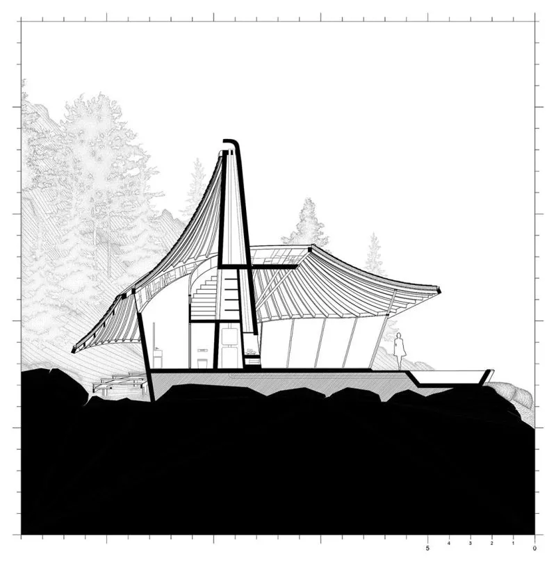 曾师从扎哈,他打造的治愈系山顶度假屋是神仙住的地方