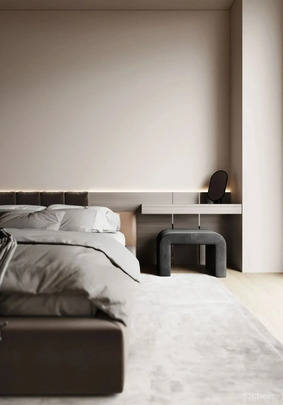 105㎡简约公寓，这么装能让厨房变「隐形」、客厅瞬间大一倍！