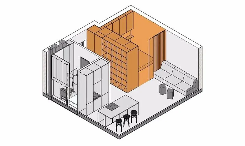 这个年轻女孩的37㎡公寓，被打造成了“首饰盒子”！