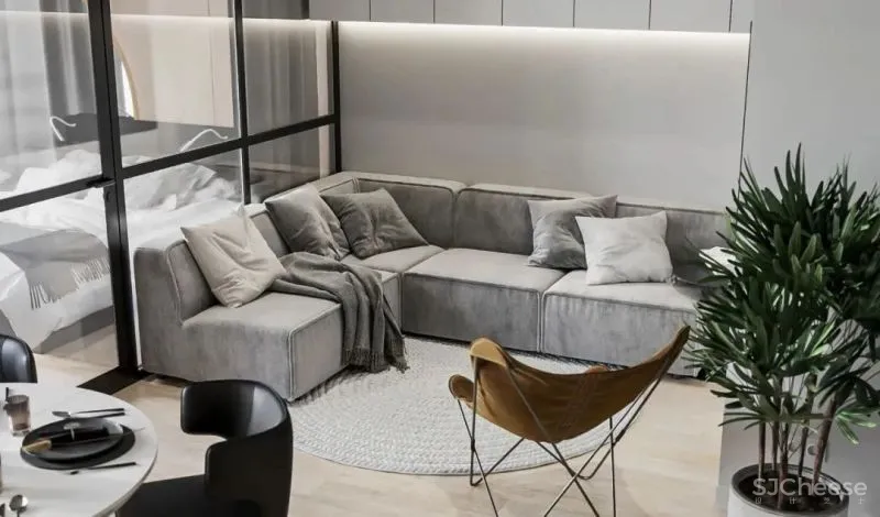 70㎡盐系公寓，空间虽小却一应俱全！