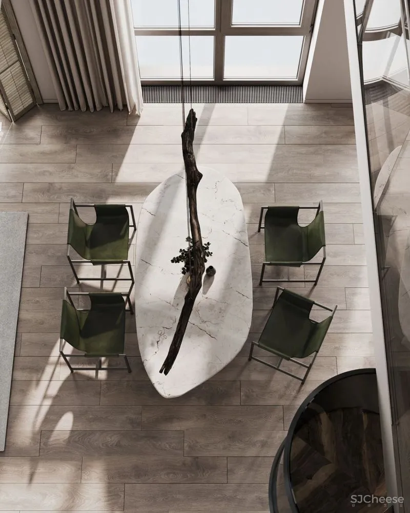 胡桃木 绿色系,实力演绎轻奢的高雅