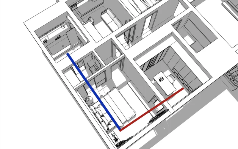 简约黑白灰,LDK一体化设计,含小花园的轻工业之家 桐里空间设计
