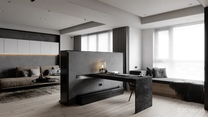 水泥墙应用到家装,“裸”出高级感!