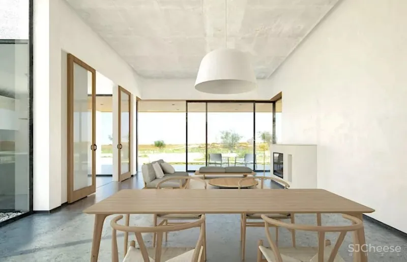 独享辽阔山景!现代简约庭院宅