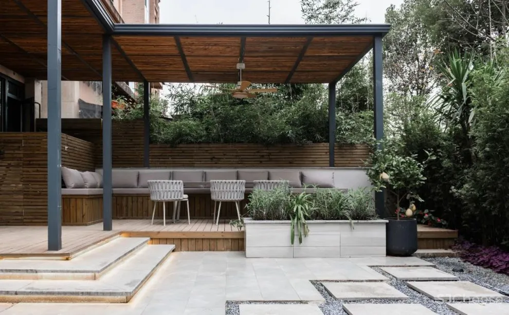 147㎡住宅 150㎡花园，极简几何下的美学住宅 皋邸设计