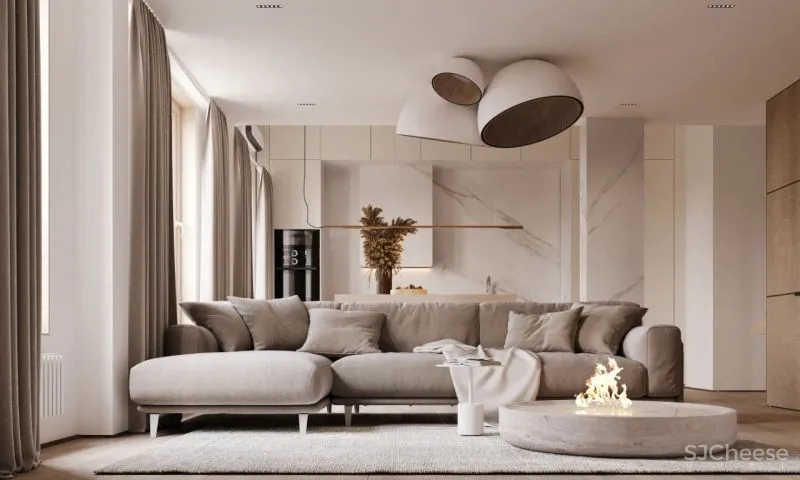 胡桃木 绿色系,实力演绎轻奢的高雅