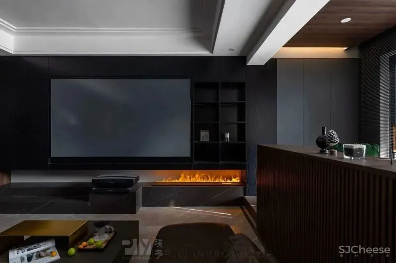 力量黑 生机绿,这个128㎡家既有蓄势的氛围,又有向上的张力! 璞予设计