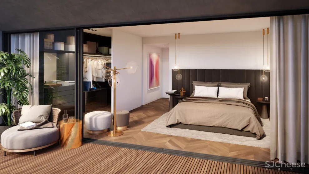 外墙个性内装简单的精装公寓，简约自然才是未来趋势