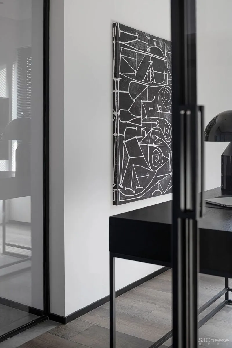 水泥漆 石纹墙板，自然肌理碰撞出不同的视觉感受 予以设计