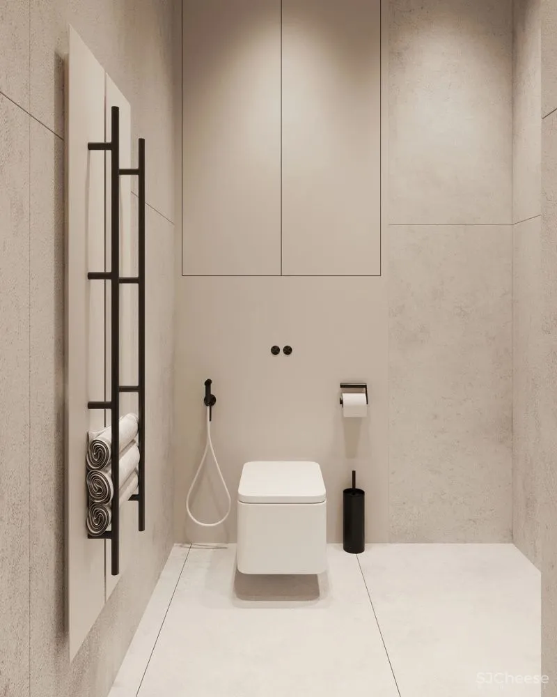 原木灰 南瓜橙,74m²小户型的大宅格调