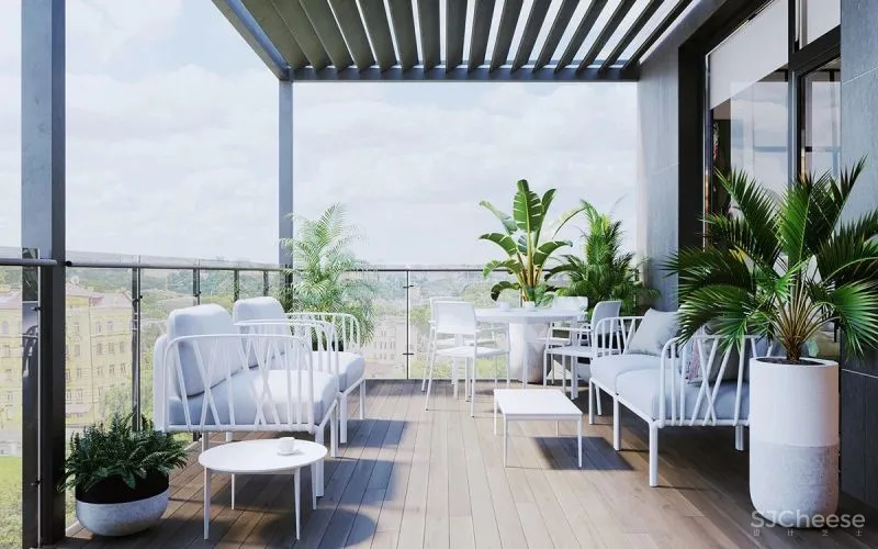 140㎡现代极简,大胆撞色设计,简约清新布置,年轻人的高级感