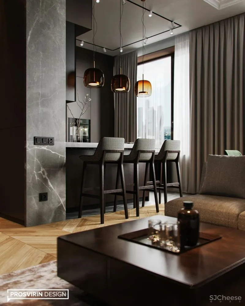 90㎡现代轻奢,营造舒适温暖感!