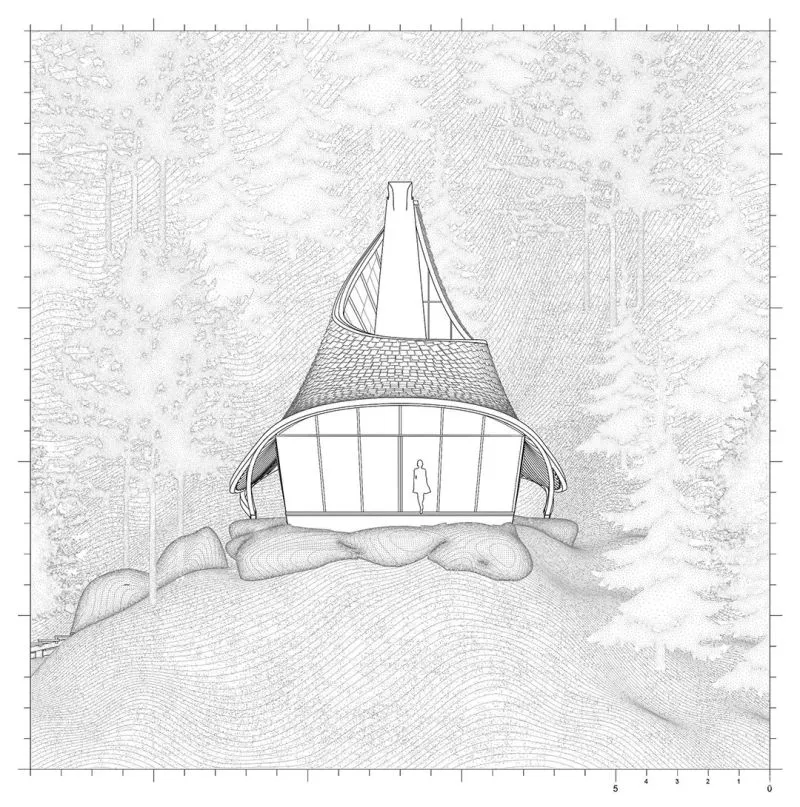 曾师从扎哈,他打造的治愈系山顶度假屋是神仙住的地方