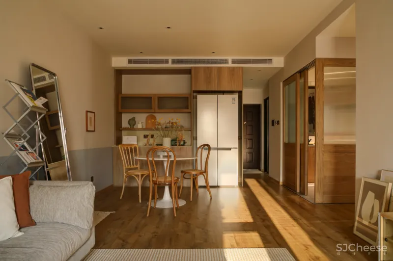 不是所有的原木风都叫MUJI,这个104㎡更耐看